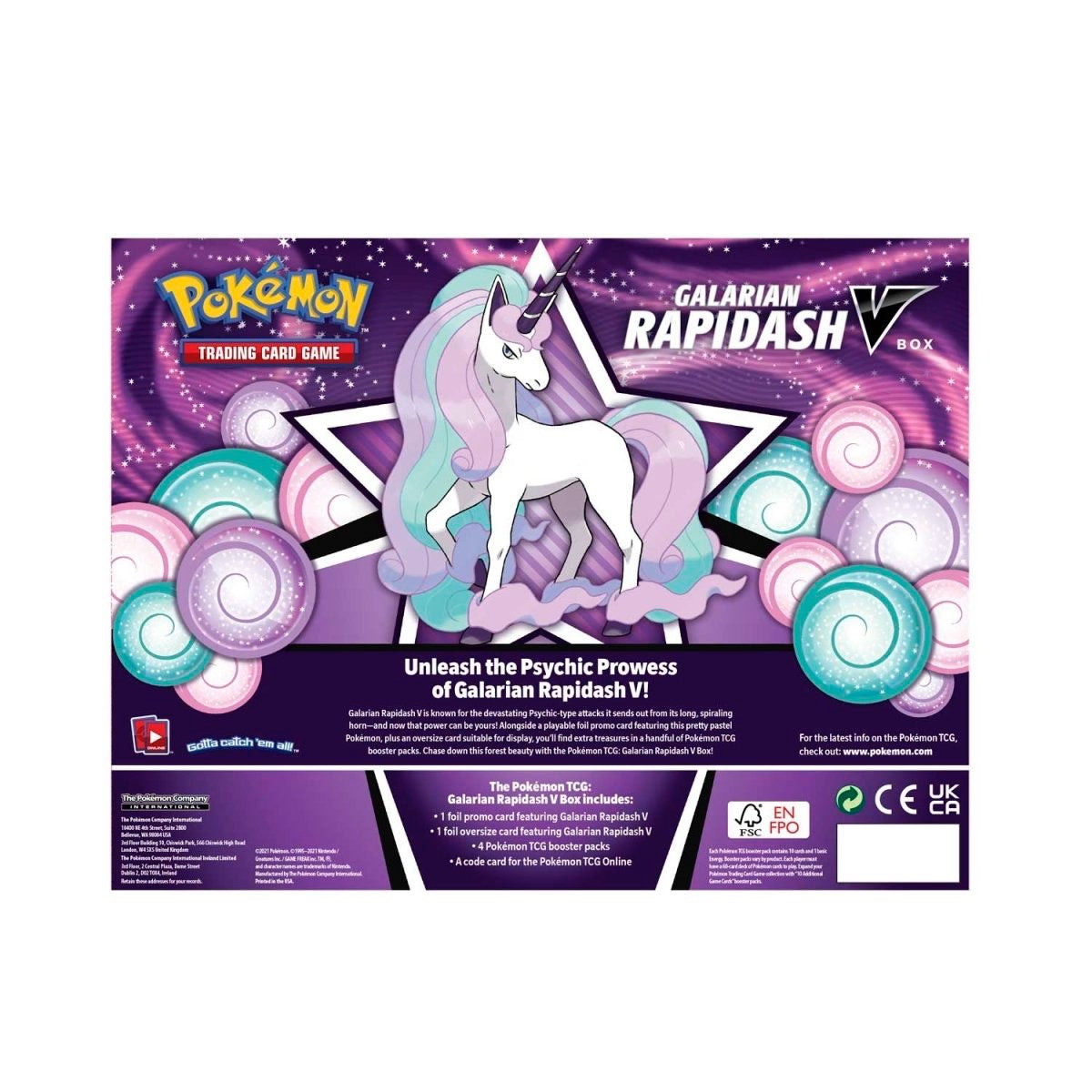 Galarian Rapidash V Box