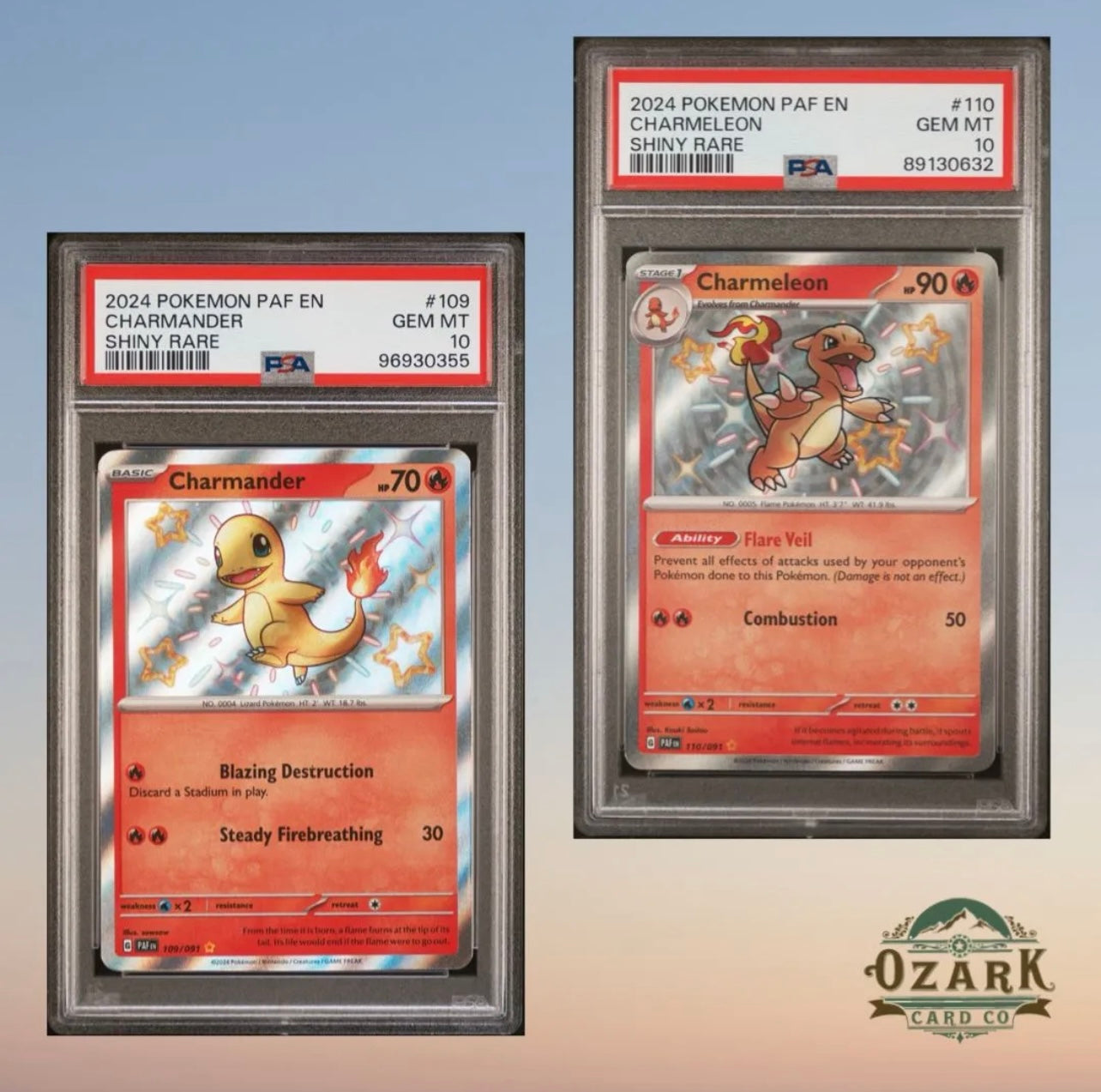 Shiny Charmander & Charmeleon [PSA 10 Bundle]